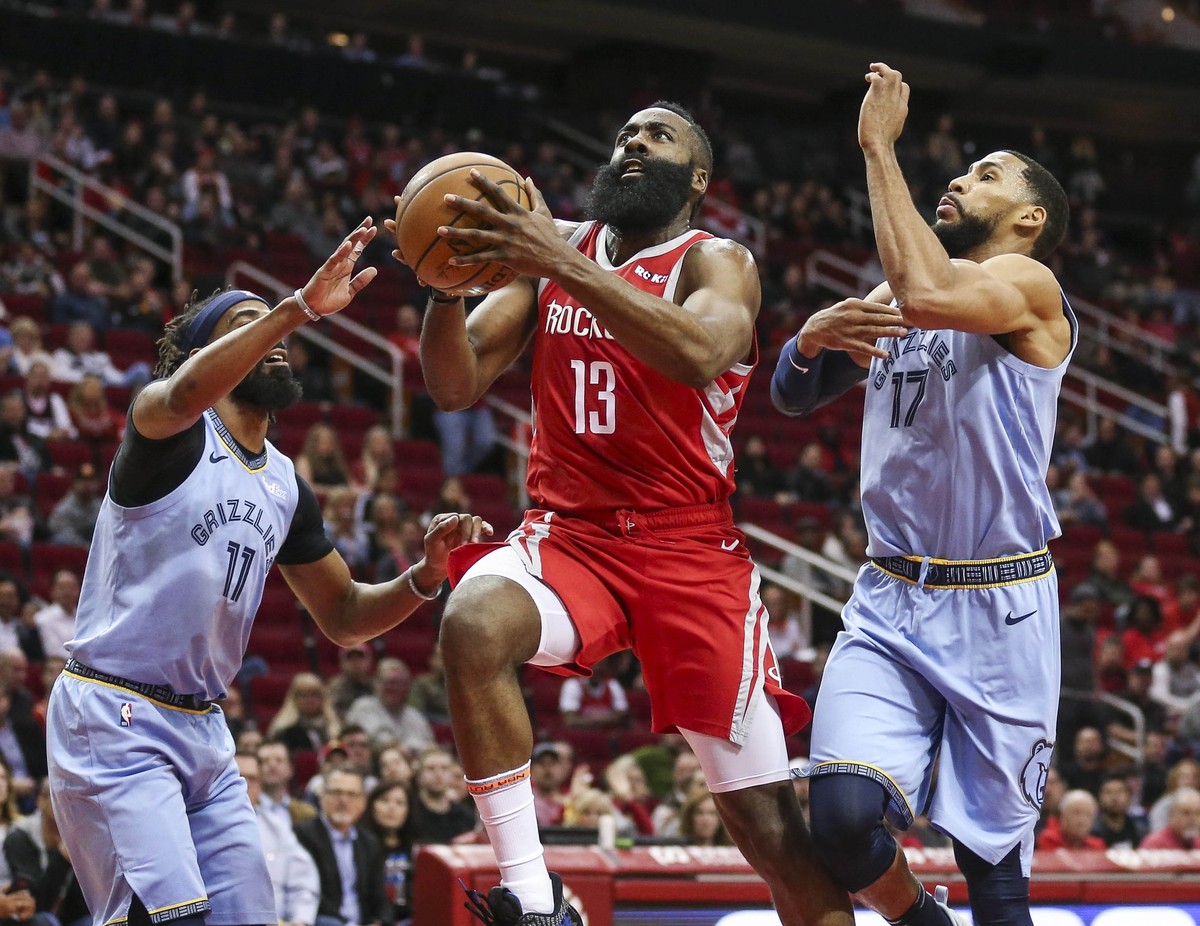 Basquete: Rockets vence Grizzlies com 57 pontos de James Harden