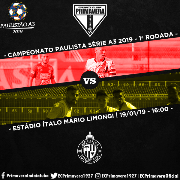 Paulista A3: Primavera pede apoio da torcida na estreia e carnê segue sendo vendido