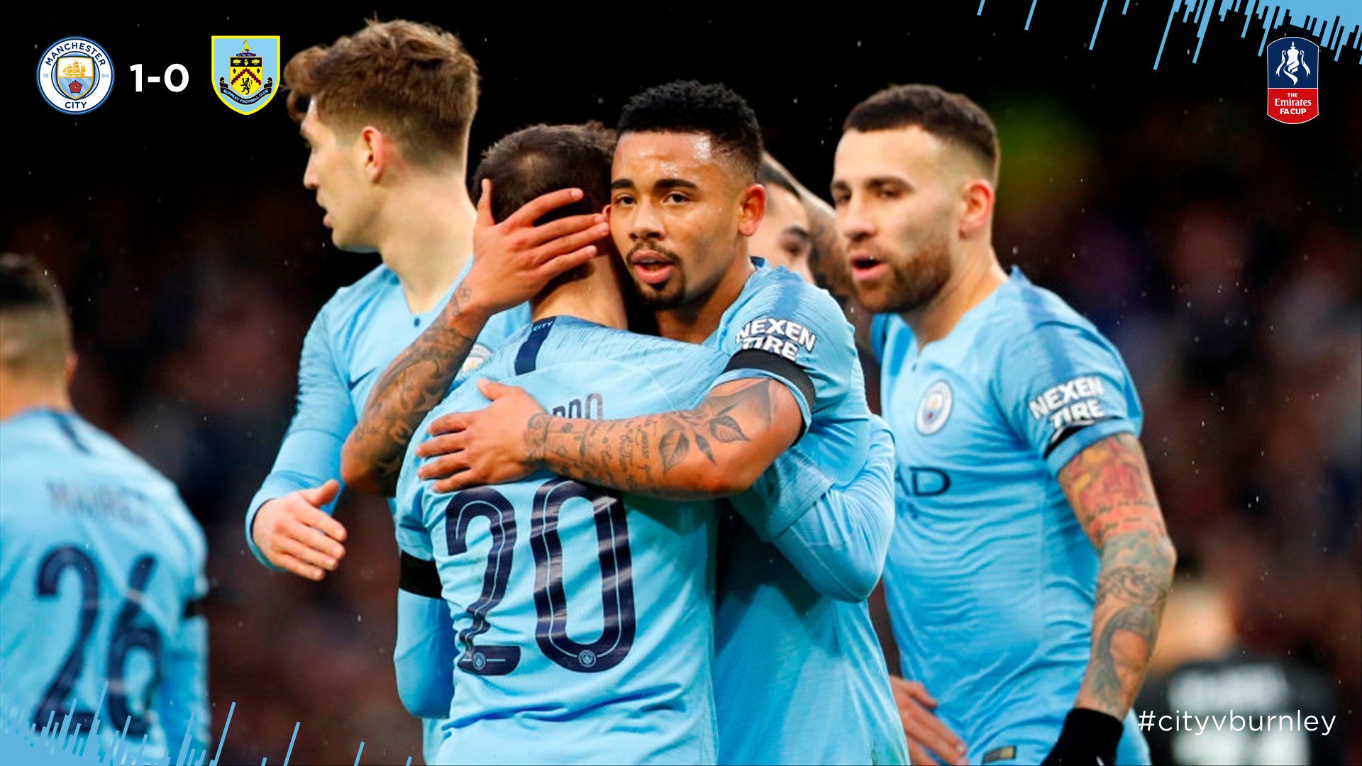 COPA DA INGLATERRA: Gabriel Jesus marca e Manchester City avança com goleada