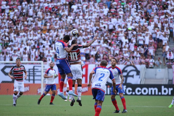 Mesmo jogando em casa, Santa Cruz foi derrotado pelo Bahia por 3 a 1. Foto: Rodrigo Baltar/Santa Cruz Futebol Clube - Rodrigo Baltar/Santa Cruz Futebol Clube
