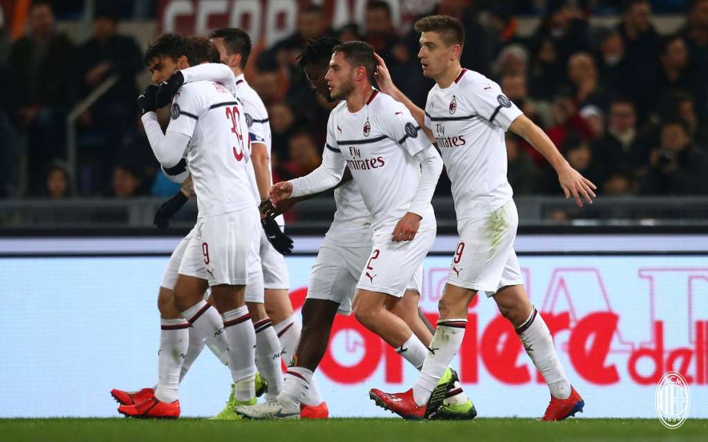 Com passe de Paquetá, Piatek marca novamente e Milan empata com a Roma fora