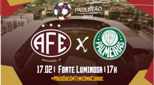 Ingressos para Ferroviária x Palmeiras começam a ser vendidos na segunda-feira