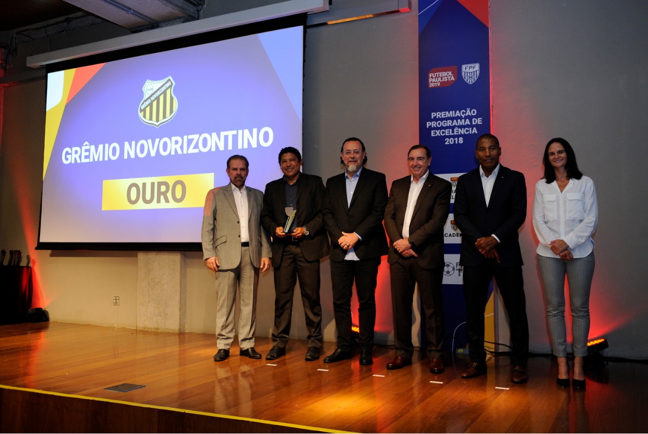 Pelo 2º ano, Novorizontino recebe prêmio na categoria ouro em programa da FPF