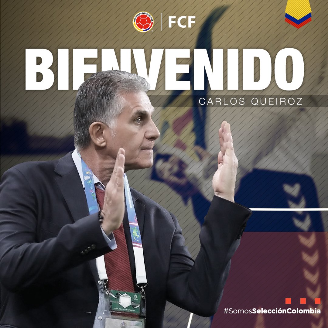 Carlos Queiroz substitui José Pekerman como treinador da Colômbia