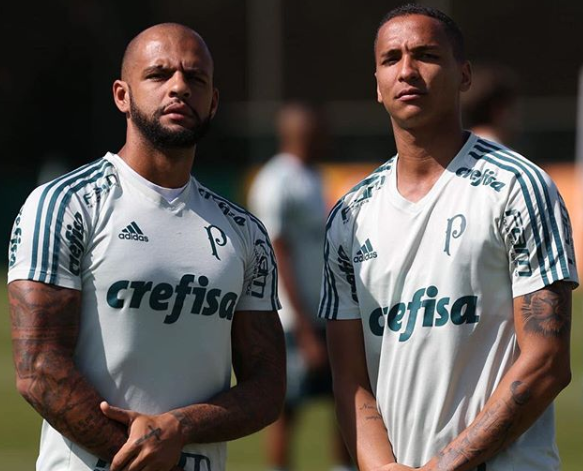Felipe Melo se torna exemplo positivo para Deyverson se recuperar no Palmeiras