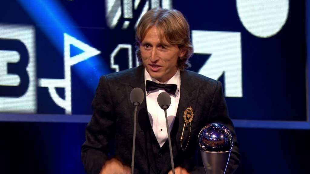 O croata Luka Modric, do Real Madrid-ESP, foi eleito o melhor jogador do mundo na última premiação da Fifa