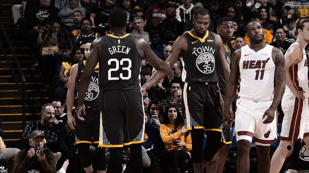 Com Durant decisivo, Golden State Warriors sofre para bater Miami Heat