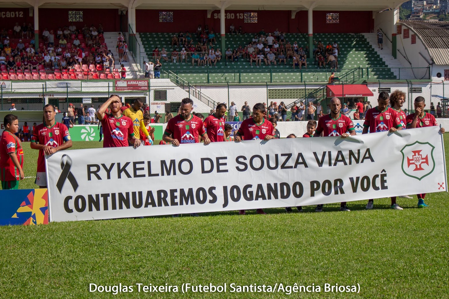 Paulista A2: Portuguesa Santista homenageia atleta que morreu na tragédia do Flamengo