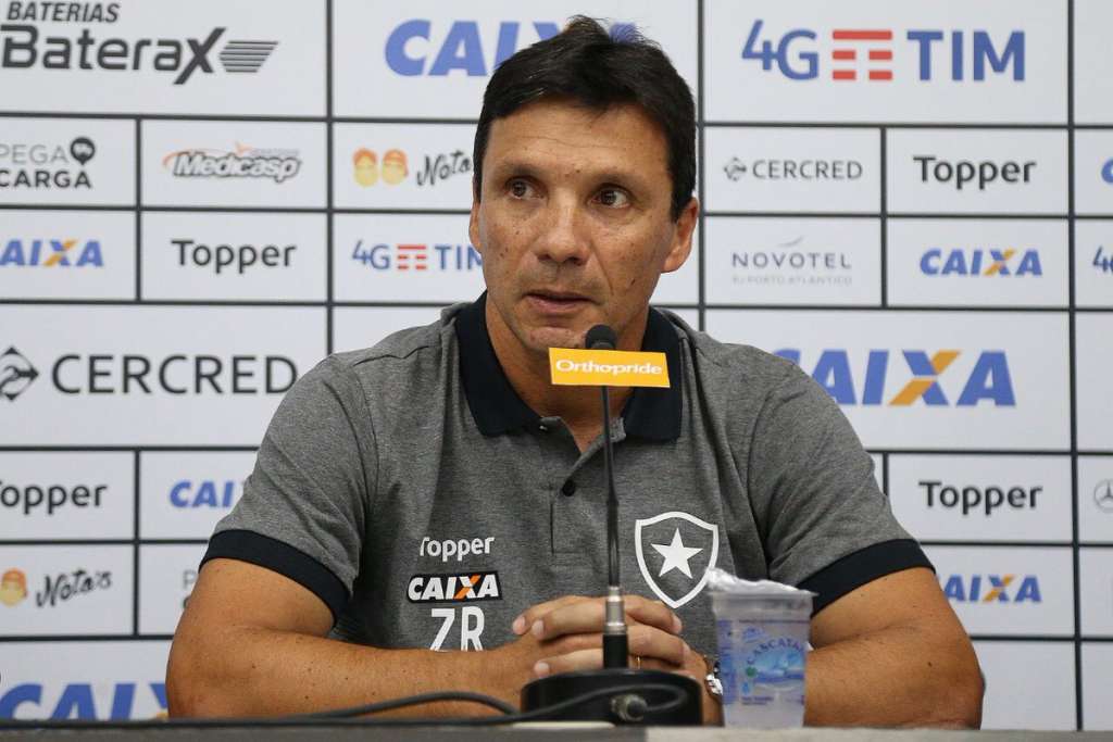 Zé Ricardo deu coletiva de imprensa após vitória contra Campinense - Vitor Silva/SSPress/Botafogo
