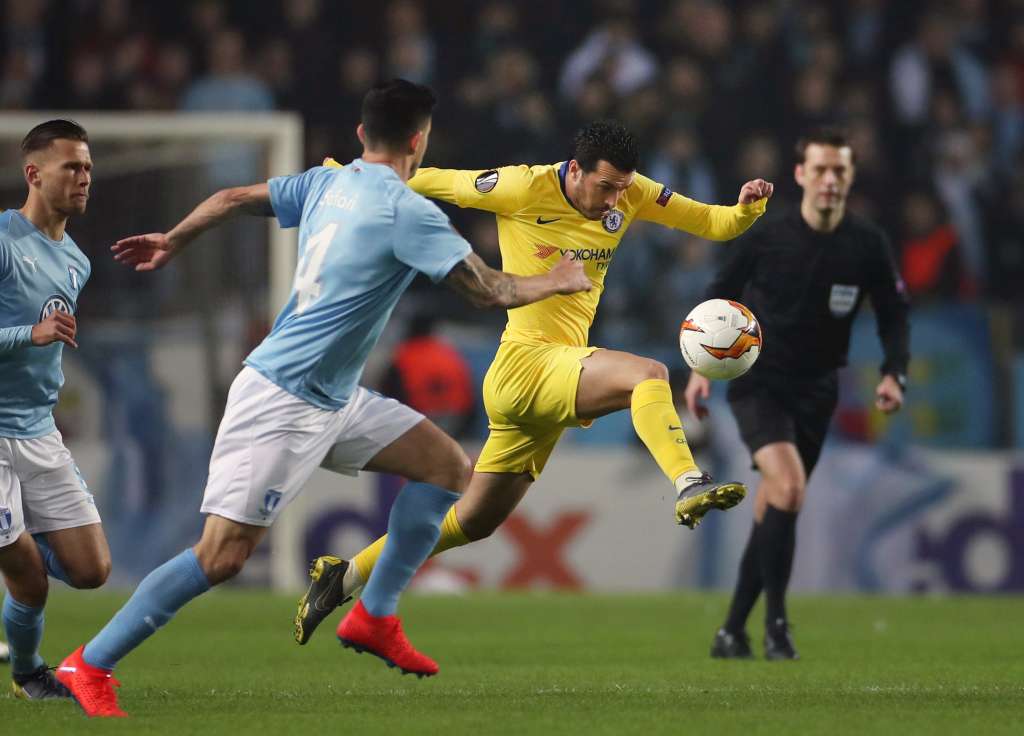 Chelsea bate o Malmö na Suécia e encaminha vaga às oitavas da Liga Europa