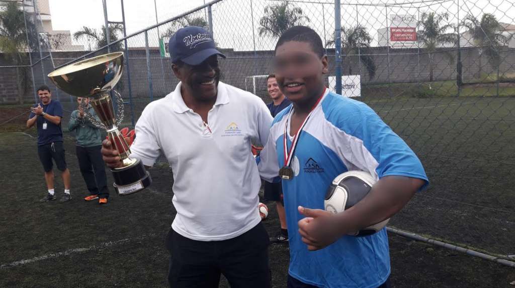 Zé Maria esteve presente em Limeira, na etapa regional da Copa CASA. (Foto: Divulgação / Fundação CASA)