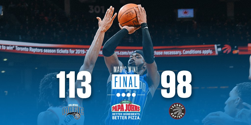 NBA: Sem Kawhi Leonard, Raptors são batidos pelo Magic e têm série invicta quebrada