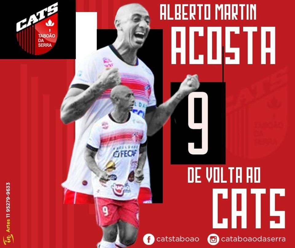 Acosta apareceu no BID e está liberado para estrear pelo Taboão da Serra