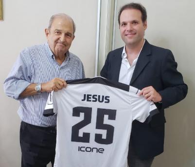 Vice-presidente do Bragantino,Luiz Arthur visita o prefeito Jesus Chedid