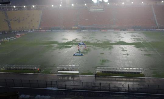 Gramado ficou alagado neste sábado