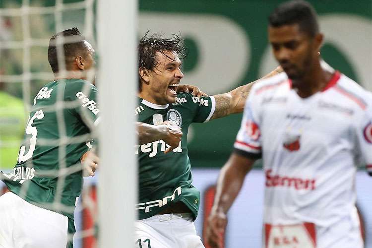 Ricardo Goulart marcou dois e ainda deu assistência. (Foto: Cesar Greco / Ag Palmeiras)