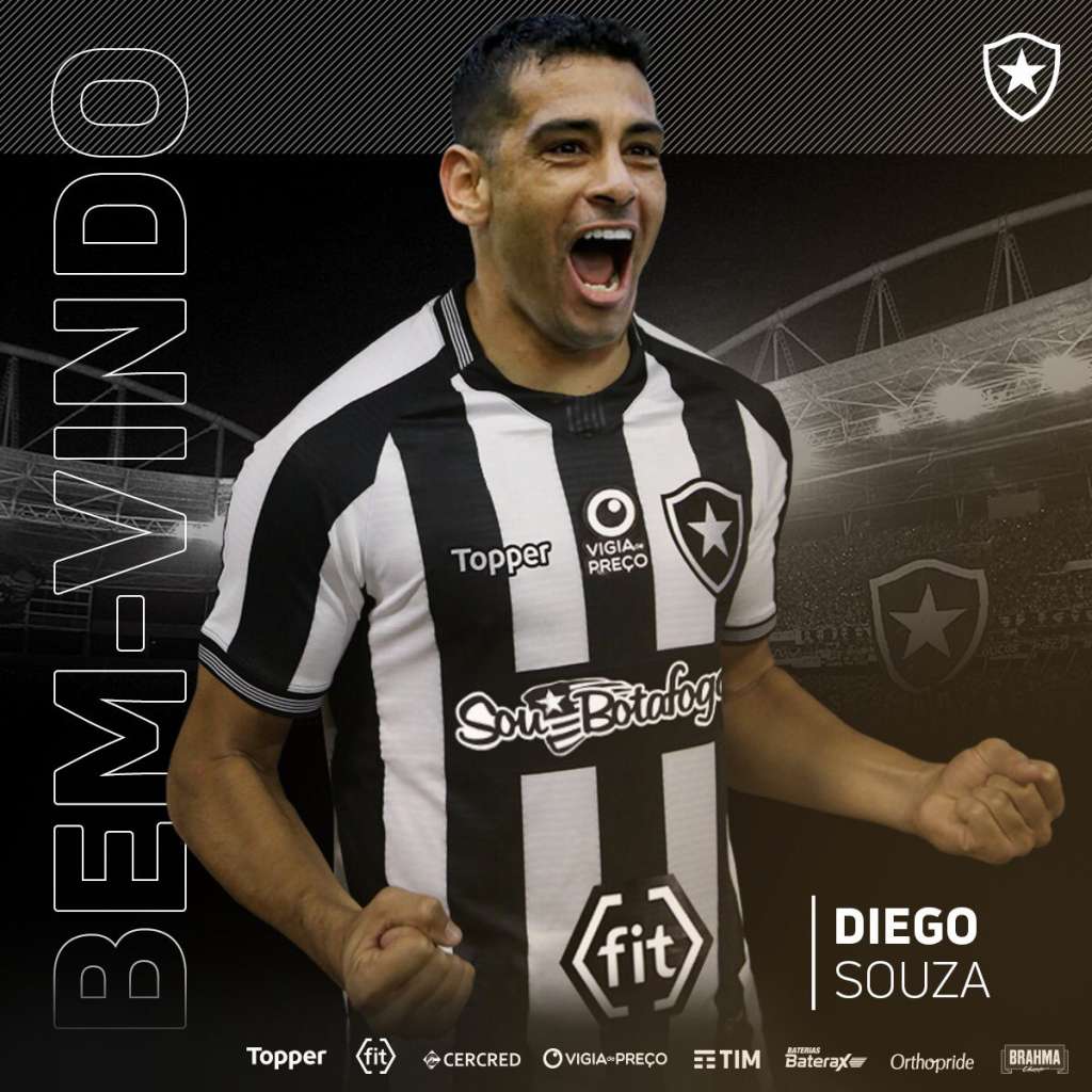  Botafogo confirma contratação de Diego Souza por empréstimo junto ao São Paulo
