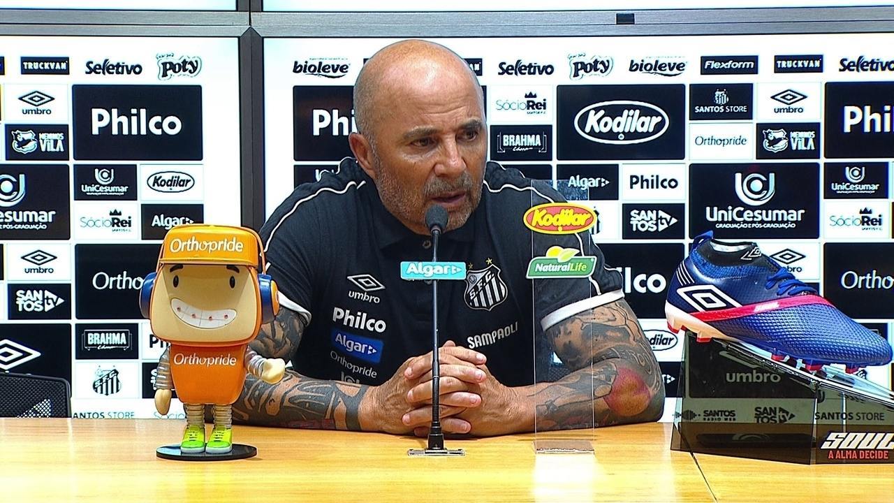 Paulistão: Sampaoli vê justiça em vitória do Santos, mas diz: ‘Resultado não é definitivo’