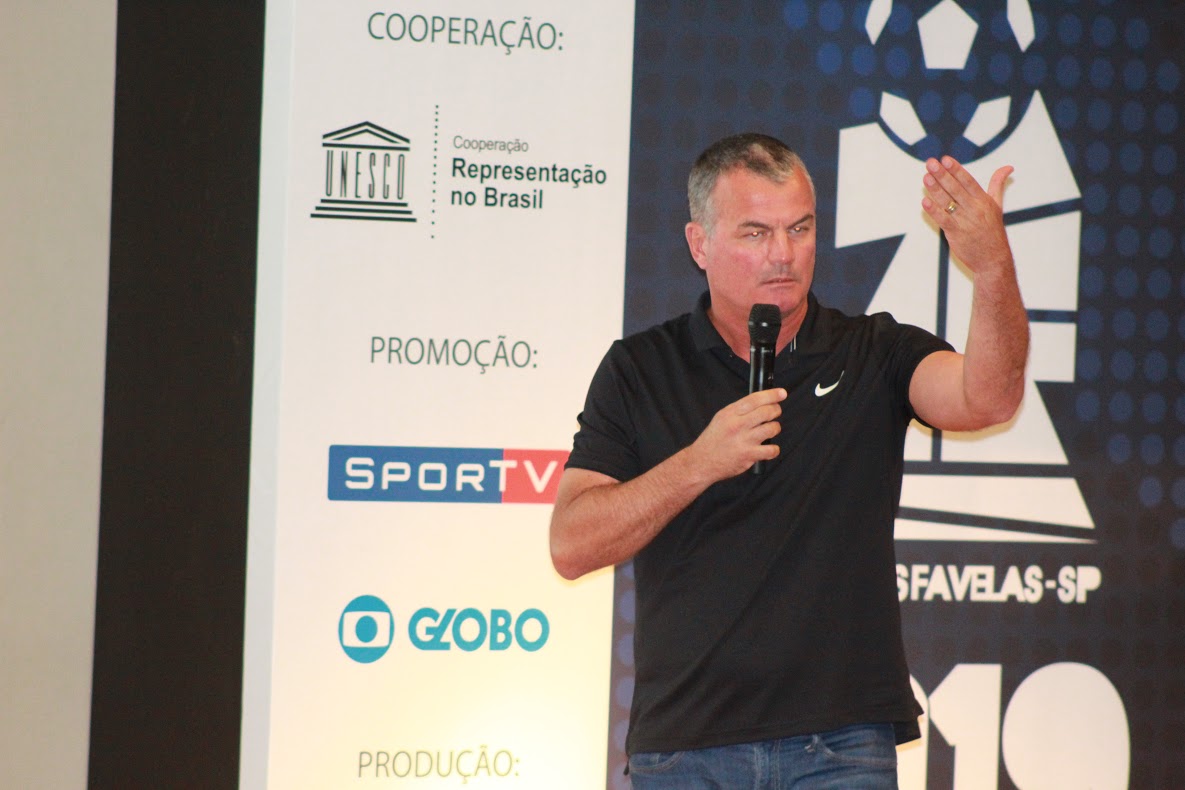 Mazola Júnior é representante da FBTF no lançamento da Taça das Favelas