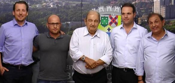 Jesus Chedid recebeu dirigentes dos dois clubes