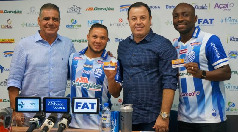 Alagoano: Com ‘vontade de vencer’, Armero e Madson são apresentados no CSA