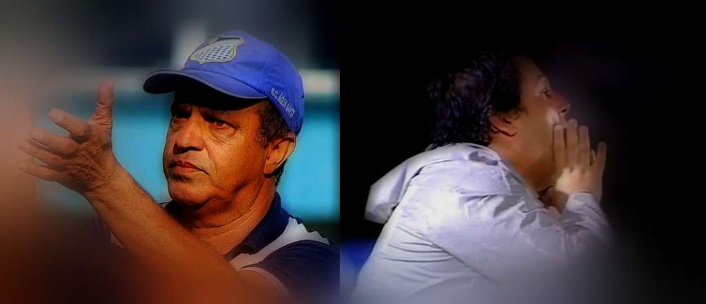 Márcio Ribeiro (esq) e Fernando Marchiori (dir) medem forças na semifinal.