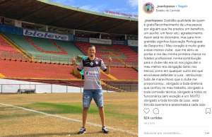 Copa Paulista: Goleiro do Santa Clara-POR revela que não retorna à Portuguesa