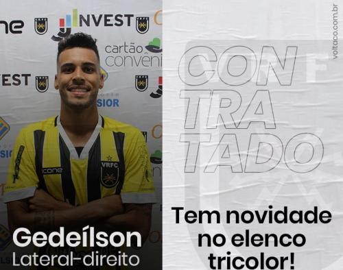 Gedeílson, novo lateral do Volta Redonda 