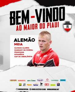 Série D: River-PI oficializa contratação de meia ex-Guarany de Sobral