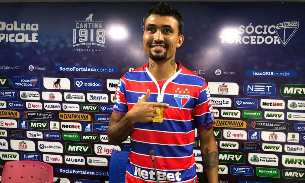 O atacante Kieza foi apresentado como novo reforço do Fortaleza na última quinta-feira