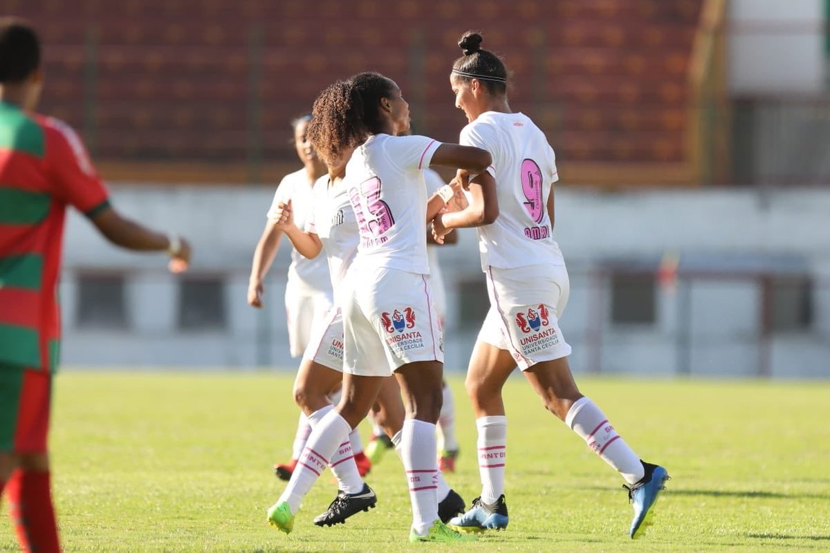 PAULISTA FEMININO: Santos vence Lusa e iguala pontuação do Corinthians