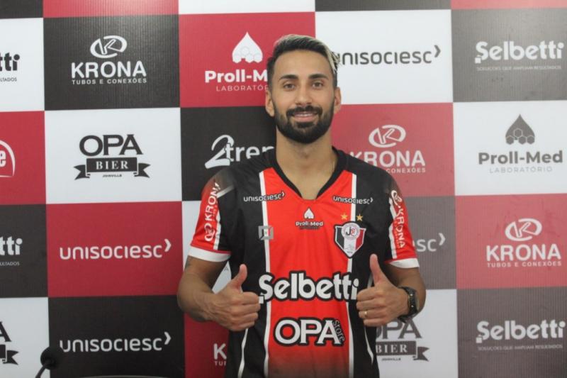 Série D: Joinville apresenta atacante que foi destaque do Campeonato Mineiro