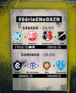 Assista neste domingo dois jogos da Série C com o DAZN