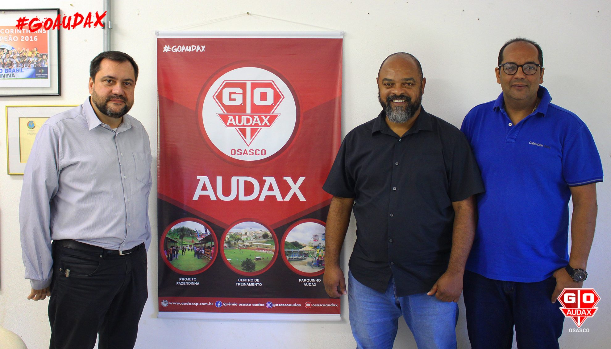 Audax Osasco recebe visita de parceiro de longa data no CT