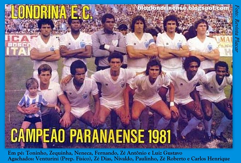 Revista Placar - Poster Londrina Campeão Estadual 1981