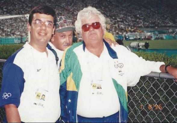 Romeu de Castro, Cidinho e Zé Duarte na Seleção Brasileira Feminina - Divulgação Saad