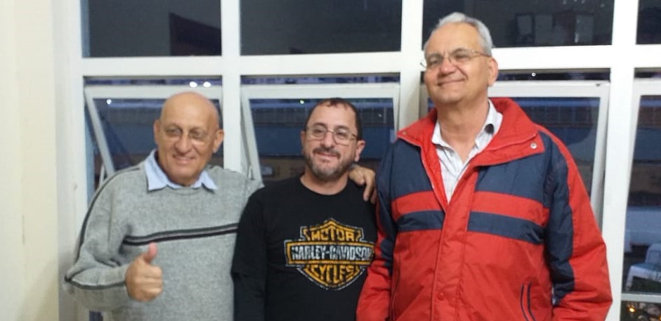 Ailton Fonseca, Wéder Souza e André Luiz, da Rádio Mantiqueira FM, de Poços de Caldas