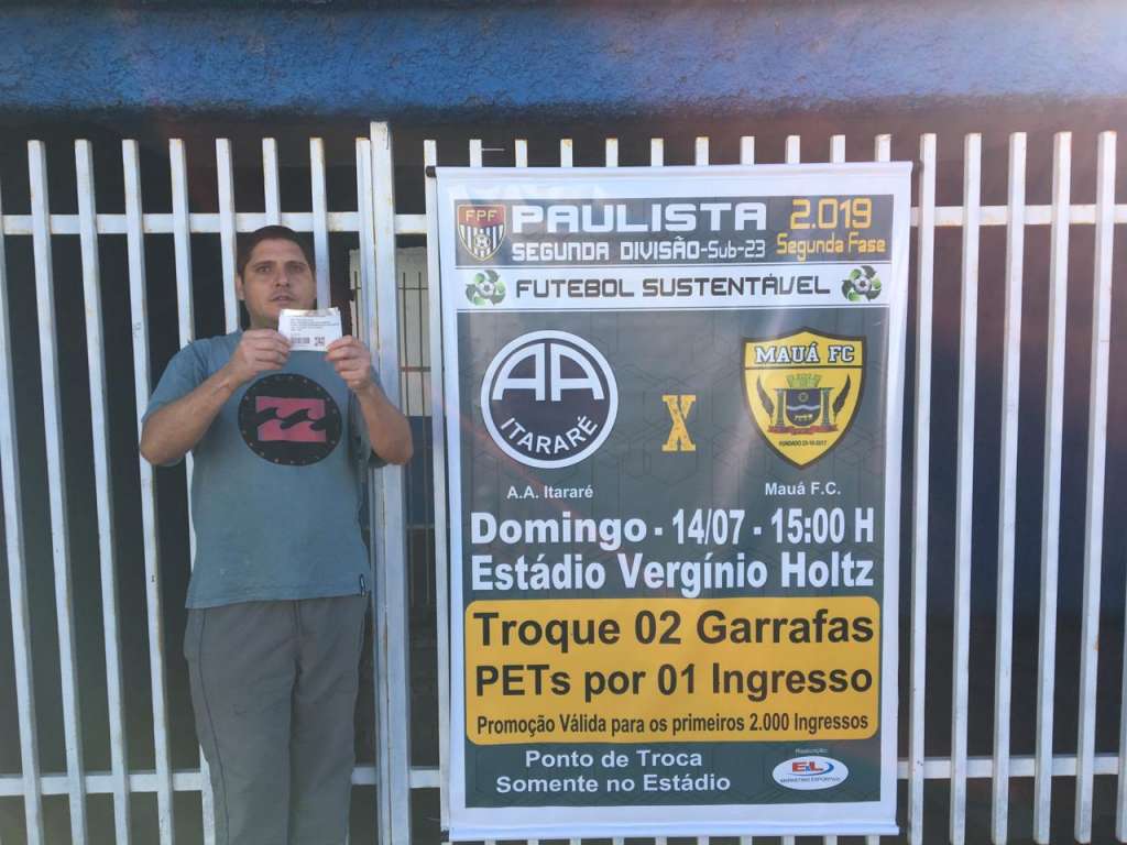 As trocas dos ingressos já foram iniciadas na cidade de Itararé para o jogo de domingo