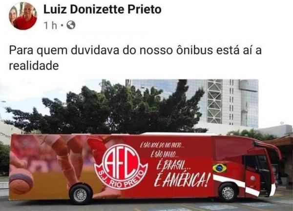 Postagem do presidente do América