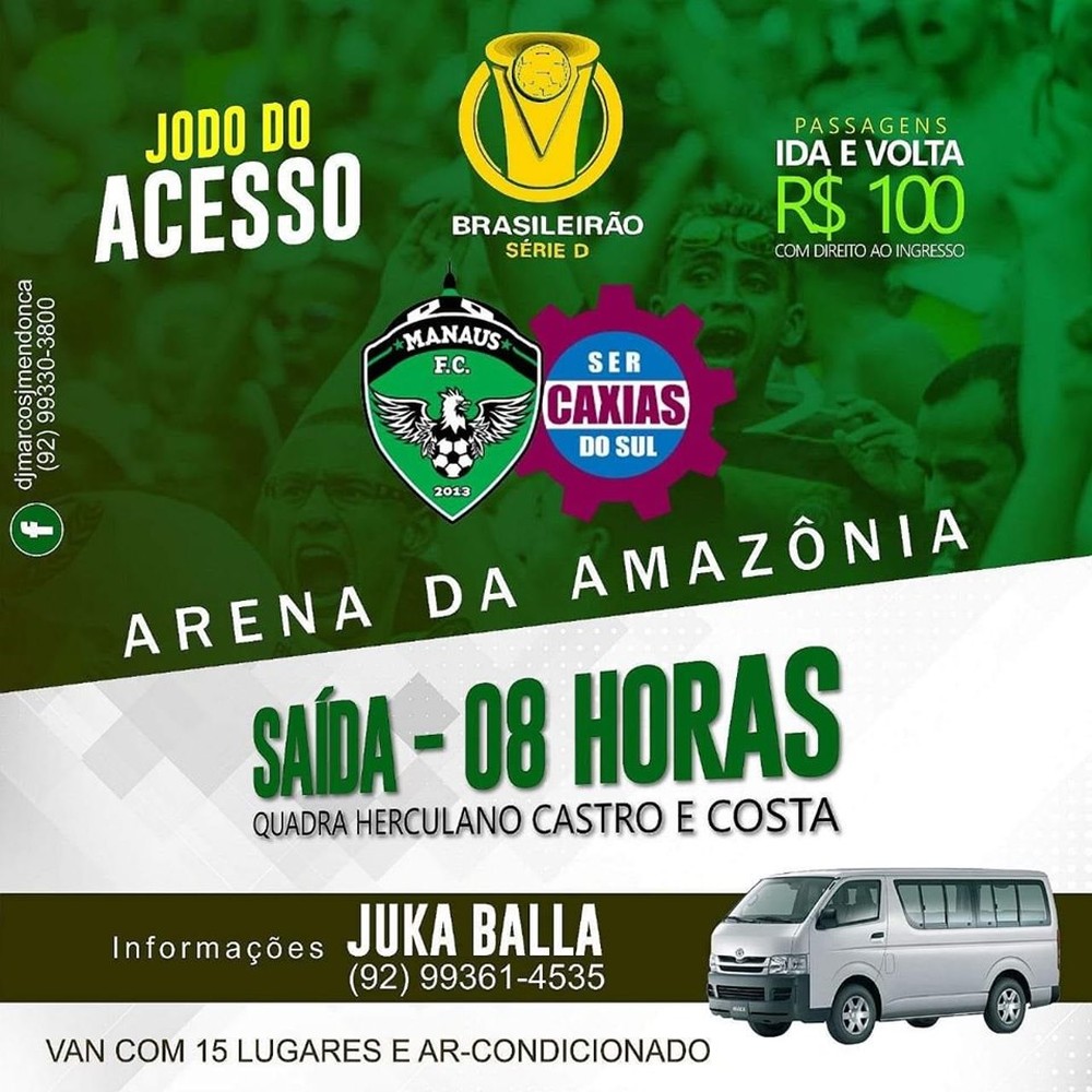 Série D: Rival do Manaus-AM, torcida do Penarol organiza caravana para ‘decisão’