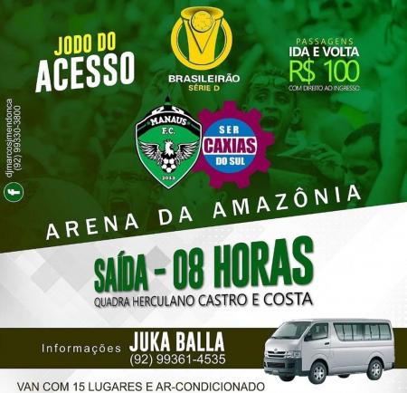 Série D: Rival do Manaus-AM, torcida do Penarol organiza caravana para 'decisão'