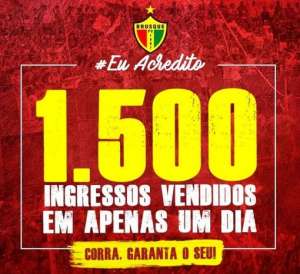 Série D: Em um dia, Brusque vende 1.500 ingressos para semifinal com o Ituano