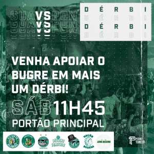 Torcida do Guarani cria evento no Facebook para apoiar delegação antes do Dérbi 194