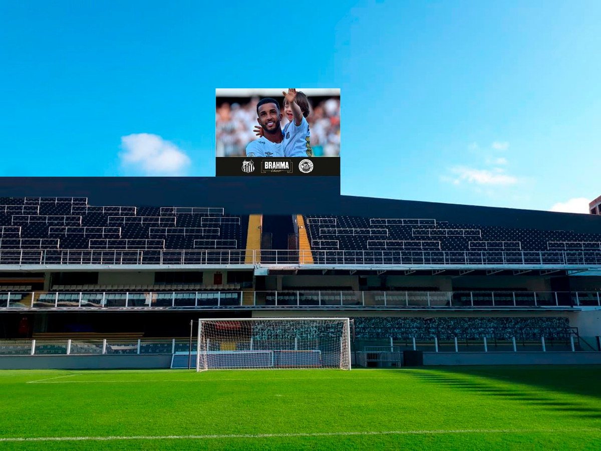 Santos anuncia que Vila Belmiro terá dois novos telões em novembro