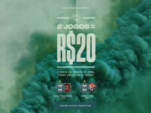 Série B: Coritiba faz promoção de ingresso e coloca dois jogos por R$ 20