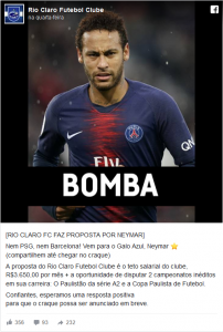 Nem Real, nem Barça: Neymar recebe proposta 'tentadora' de time da Copa Paulista