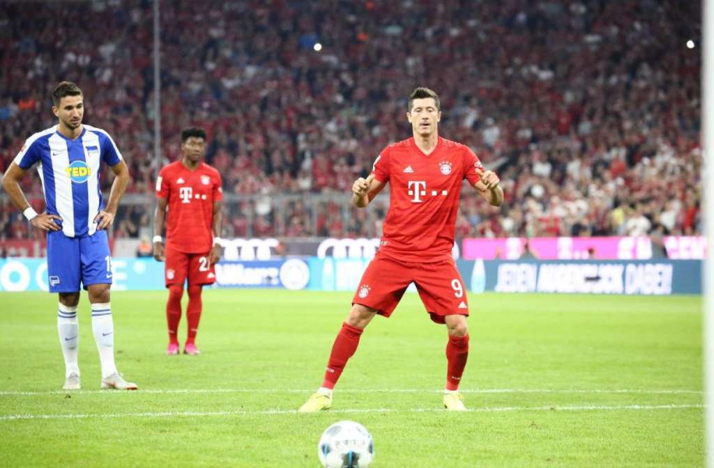 O Bayern de Munique estreou no Alemão com empate diante do Hertha Berlin