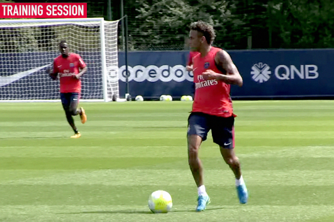 Neymar participa de treino, mas não é relacionado para 2º jogo do PSG no Francês