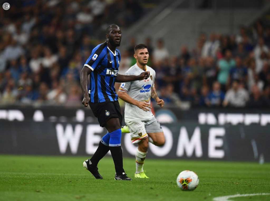  Lukaku marca na estreia e Inter goleia Lecce na 1ª rodada