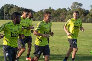 Em treino marcado por volta de Cuéllar, Fla fecha preparação para encarar o Inter